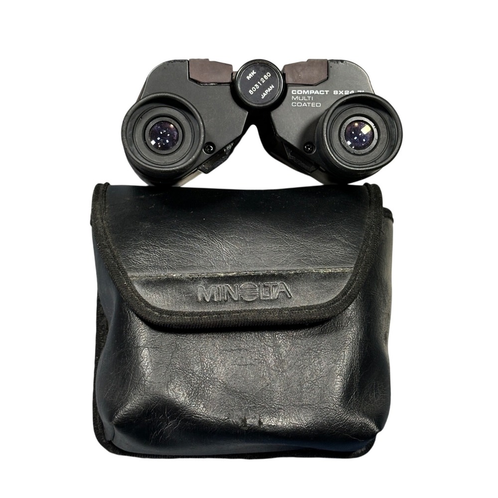 Minolta Compact 8x24 7 Degree Binoculars Multi Coated Japan 8031280 with Case
